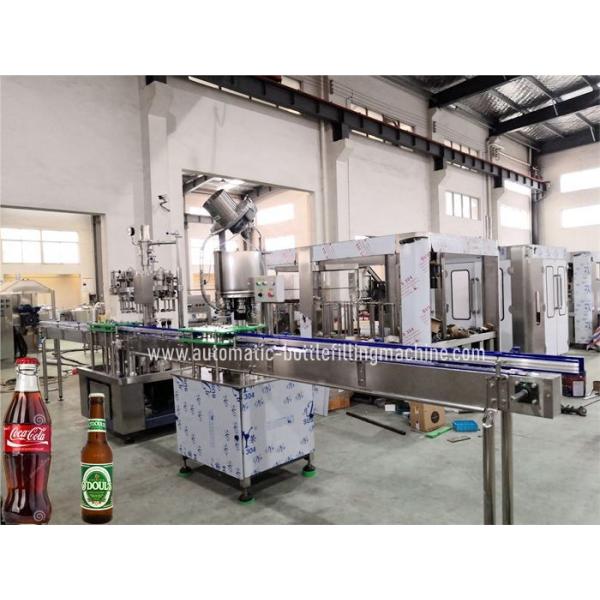 Quality SUS304 3000bph Automatic Beer Bottle Filler 18 Filling Heads for sale