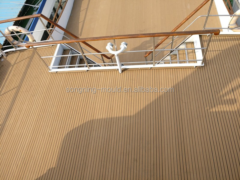 Grey Fire Resistance Synthetic Boat Floor/Ship Decking Floor Part of Ship Flooring