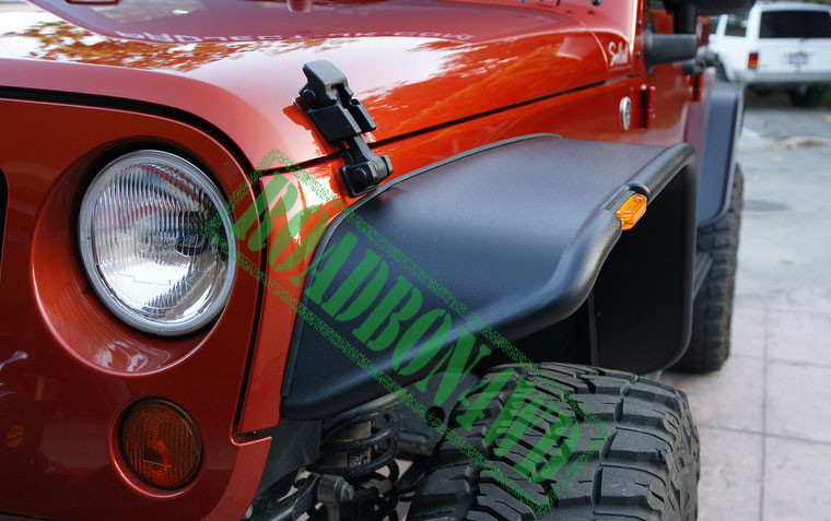 ABS wheel fender flare for Jeep wrangler JK ,2007-2015 Jeep Jk Wrangler flat Wheel Rims Fender Flares