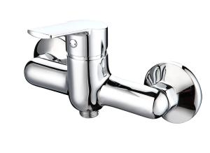 Wholesale Polished Wall Mounted Bathtub Mixer Faucet Single Lever Erosion Resistant from china suppliers