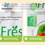 Printed Logo Spouted Stand Up Pouches For Liquid Packaging Stand Up Bags