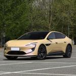 AVATR 12 Pure Electric Car 5 Seats Sport Car 4WD Yellow Energy Vehicles Sedan