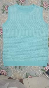 Wholesale Women Knit Pullover Sweater Sleeveless Vest For Summer Cool Yarn Viscose Nylon from china suppliers