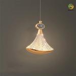 Light luxury duplex living room stairwell rotating Modern Pendant Light