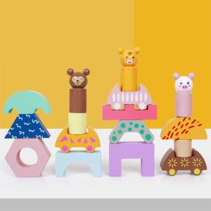 Wholesale Wood Train Truck Shape DIY Educational Toy For Preschool Toddler from china suppliers
