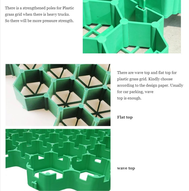 Heavy Duty Horse Paddock HDPE Plastic Grass Grid Pavers ODM