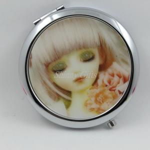 Wholesale Shinny Gifts Cheap Wedding Gift Favor Cosmetic Mirror Metal Portable Mirror from china suppliers
