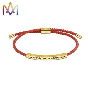 Wholesale Engraved SS304 Woven Friendship Bracelet 50MM from china suppliers