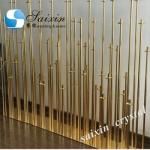 Beautiful gold metal candle holder for wedding decorating backdrop