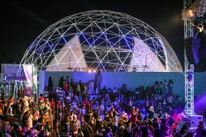 Wholesale Fire Ratardant Steel Hexagonal Geodesic Dome Shelter Tent 20 Diameter from china suppliers