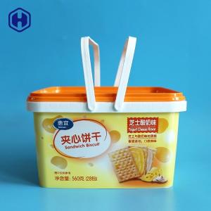 Wholesale Aesthetic Feeling IML Tubs 3200ml Dried Cookies Biscuits 560g Packing from china suppliers