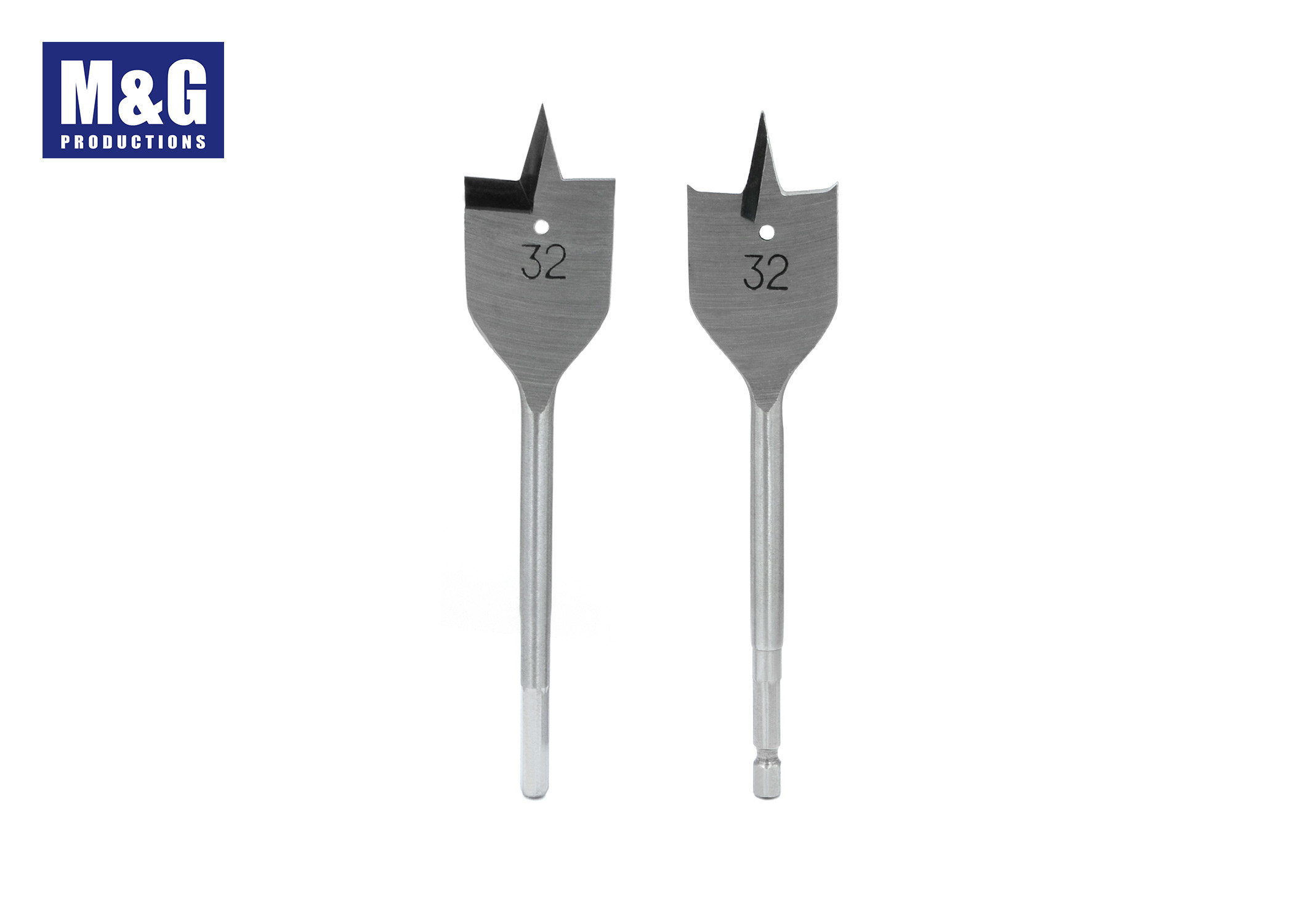 High Precision Jobber Drill Bit Hex Shank Flat Spade Wood Drill Bits With Heat Treatment