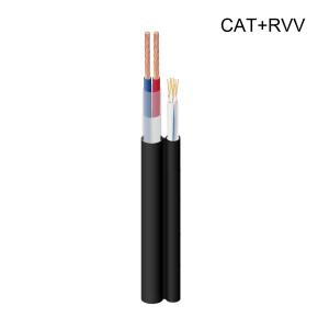Wholesale CAT5E RVV Copper Hybrid Fiber Optic Cable Electrical Wire DC Cable from china suppliers