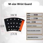 PBLOG Multi Size Thick Canvas and Stainless Steel Rings Wrist Guard with magic