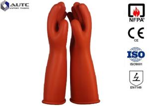 Wholesale Rubber Insulating Electrical Safety Gloves Voltage Rating AC 7500 V Class 1 from china suppliers