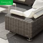 Modern Patio Furniture Aluminum Frame Garden Sofa Set for Outdoor Double Seating