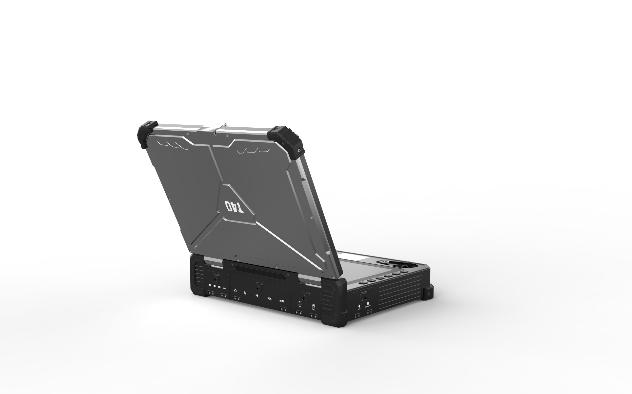 T40GCS - High-quality aluminum alloy constructed tactical ground control system with 13.3-inch dual touch screen