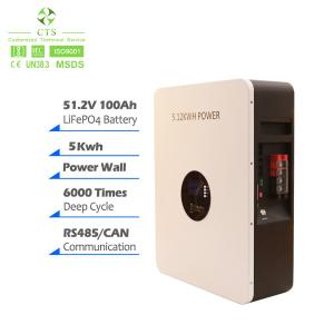 Wholesale CTS PowerWall 48V 51.2V 100Ah LiFePO4 Battery 5kWh 10kWh for Home Energy Storage System from china suppliers