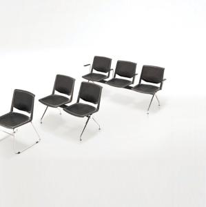 Wholesale Plastic indoor bench chair with armrests from china suppliers