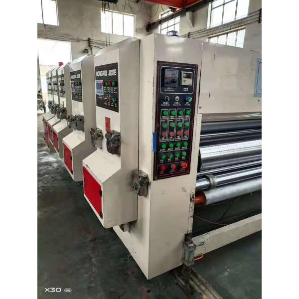 High Speed 3 Color Carton Printer Slotter Die Cutter