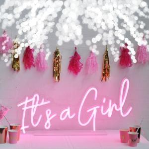 Wholesale Rose Gold Happy Birthday Girls Air Shimmer Wall Party LED Custom Neon Light Sign Custom Letters from china suppliers