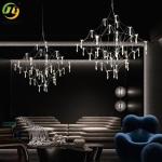 Italian Simple Art Chandelier Firefly Star Light Winery Villa Living Room