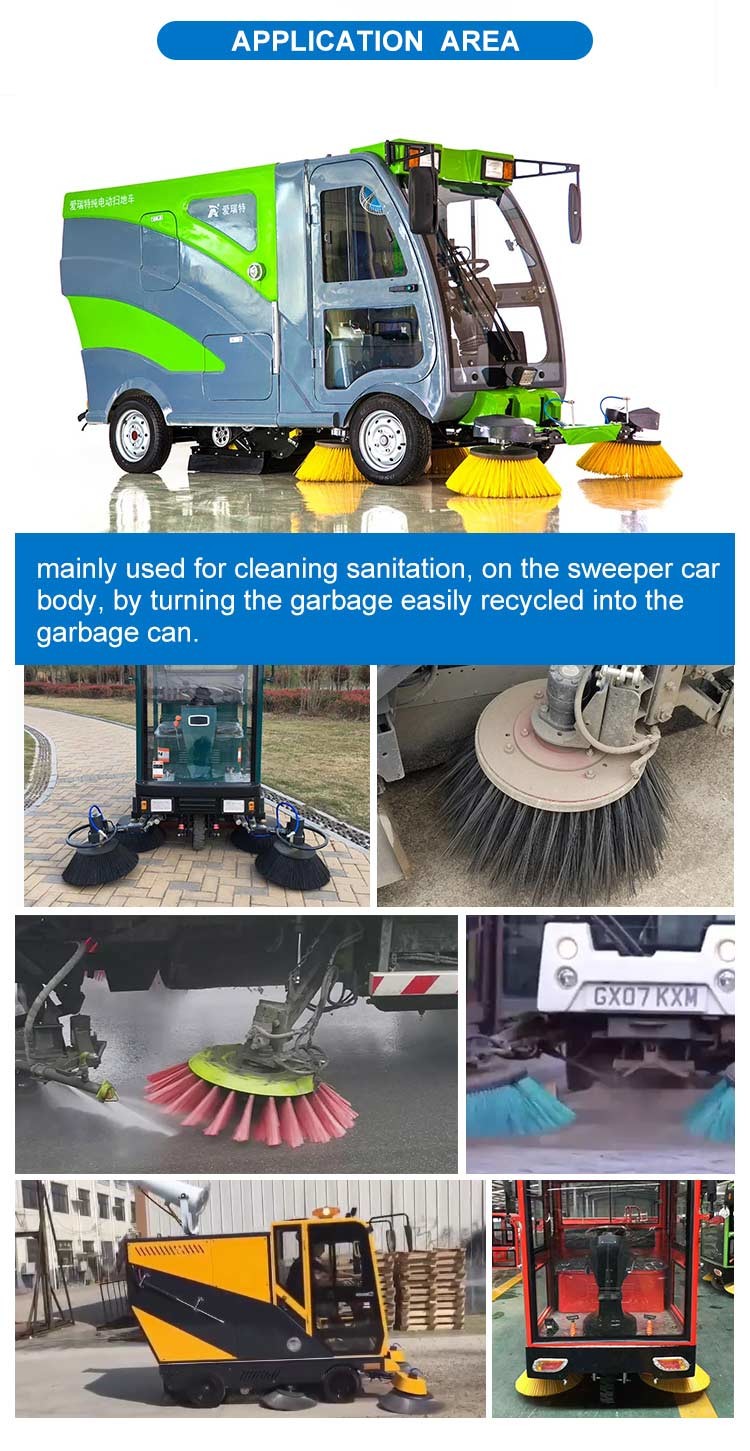 320*600mm Steel Wire Snow Side Broom Road Cleaning Sweeper Brushes