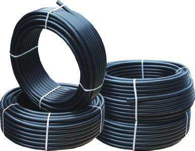 new virgin HDPE rolled pipe with blue strip for water supply