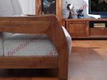 Solid Wood Sofa with Upholstery for Luxury Living Room Made in China