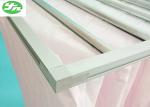 White 6 Bags F9 Bag Filter Non Woven Fabric Material For Painting Industry