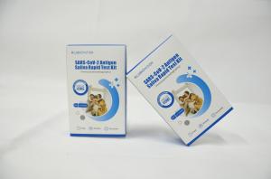 Wholesale ISO High Specificity Safety Saliva Self Test Kit 60% Humidity from china suppliers