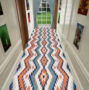 Wholesale Geometric Abstract Painting Commercial Floor Mat Entrance Corridor Stairway Hotel Mat from china suppliers