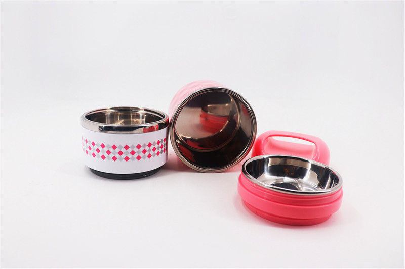 780ML Japanese style lunch box & stainless steel combine plastic food carrier & red ,green ,blue food container