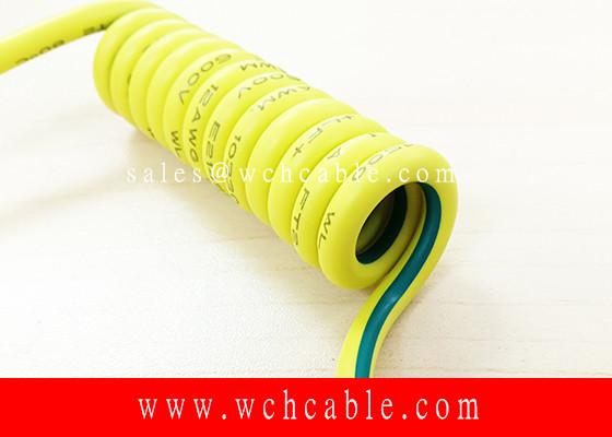 Long Flex Life Spiral Cable With Oil Resistant PVC Insulation For Instrumentatio