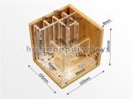Countertop Stationery Wooden Display Racks Acrylic Wood Pen / Knife Display