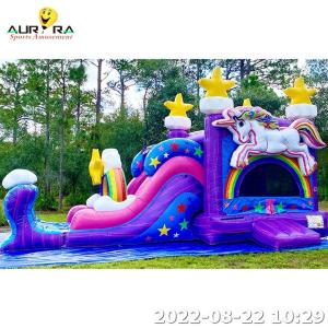 Wholesale Commercial Inflatable Bounce House For Party unicorn themed combination from china suppliers
