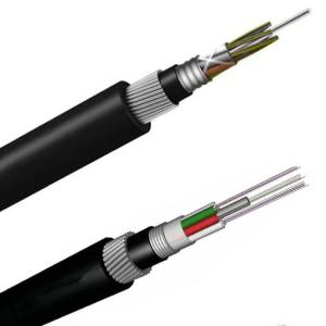 Wholesale Outdoor Underwater Armored Fiber optic Cable GYTA33 steel wires armored 60 core from china suppliers