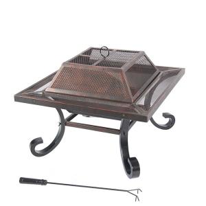 Wholesale OEM Geometric Design Steel Barbecue Grills Bbq Oven Bronze Color from china suppliers