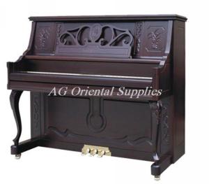 Wholesale 88-KEY New Acoustic wooden upright Piano With elegant handcraft teakwood brown matt color AG-125Y5 from china suppliers