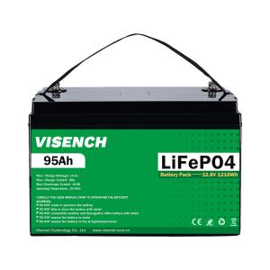 Wholesale Visench 12V 100Ah Lifepo4 Lithium Iron Battery Pack Deep Cycle Times battery lifepo4 12V for solar energy system from china suppliers