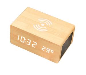 Wholesale Three in one Speaker Wireless Charger Wood Clock for Phone Multifunction from china suppliers