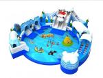 Amazing Aqua Park Equipment , Commercial Inflatable Water Park 22*20*6.5m