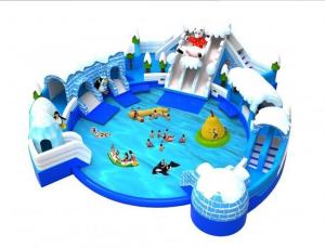 Wholesale Amazing Aqua Park Equipment , Commercial Inflatable Water Park 22*20*6.5m from china suppliers