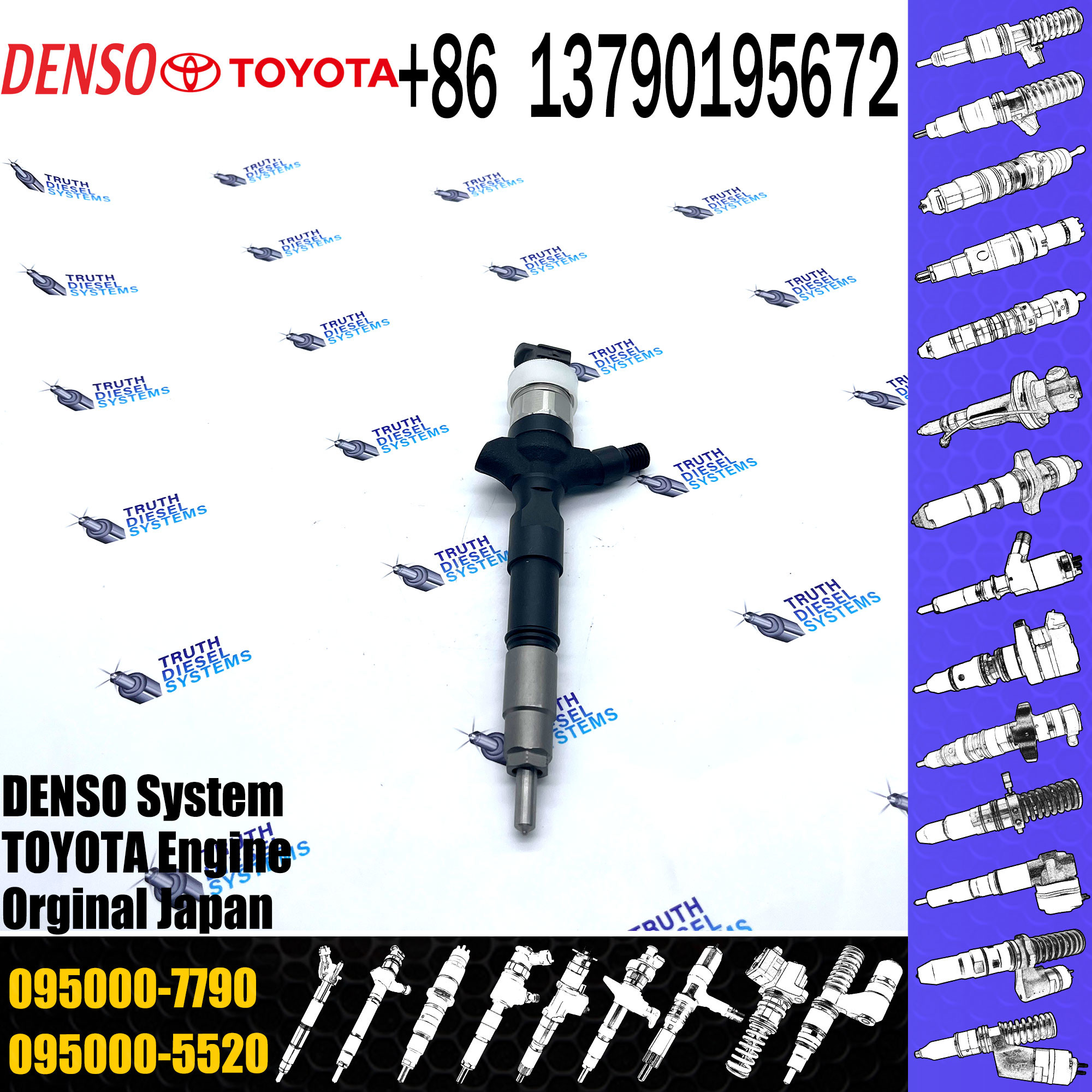 23670-39145 23670-39146 23670-39285 23670-39245 095000-7790 FOR TOYOTA HIACE HILUX