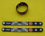 Personalized Soft PVC Rubber Wristband Sport Bracelet With Embossed Logo ,
