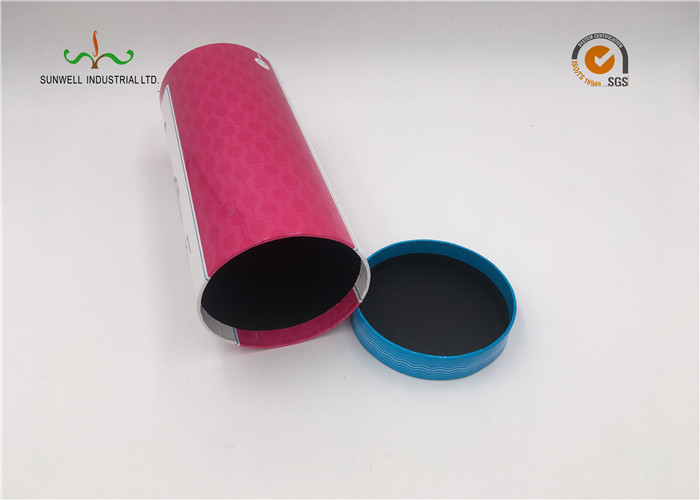 Glass Packaging Cardboard Cylinder Tubes Eco Friendy 157G Coated Paper