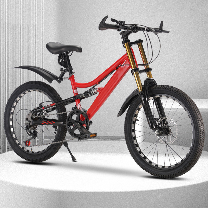 High Carbon Steel Mtb Mountain Bikes Disc Brakes For 7 Speed Mountain Dual Shock Absorbers