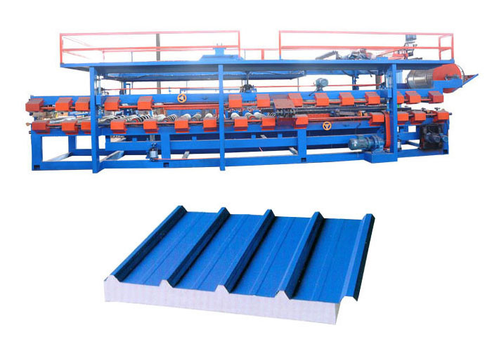 Steel Sheet Sandwich Panel Forming Machine With Glue Brush Auto Working System