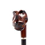Wooden amnial shape umbrella handle Design umbrella black Swan Wooden umbrella