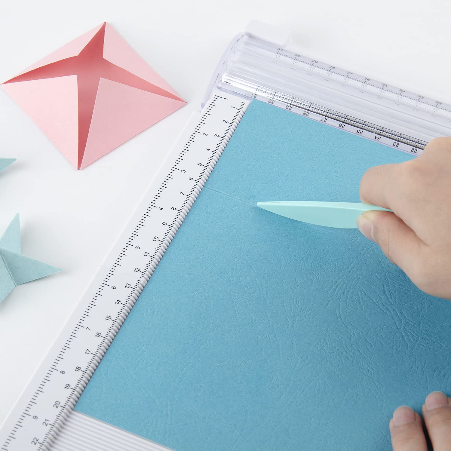 ZEQUAN Folding 2 in 1 A4 Paper Trimmer Scoreboard 12-inch Craft Paper Cutter for DIY